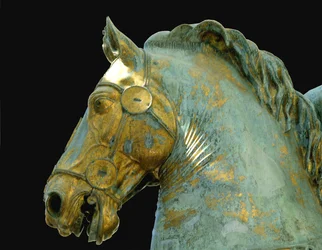 Detail der Reiterstatue von Marcus Aurelius (Bronze)